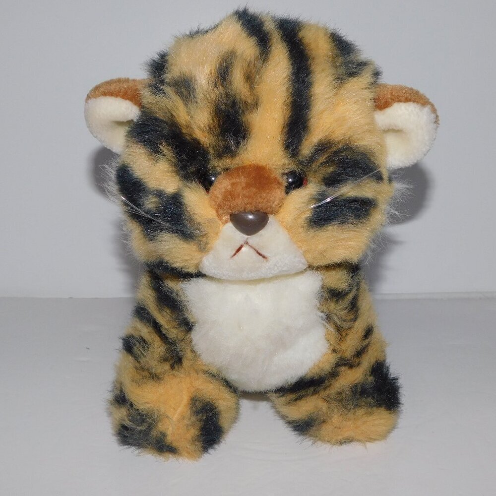 VTG 1982 Gund Tamba Cheetah Cub Tan Black Cat 9" Plush Stuffed Toy #9017 *READ